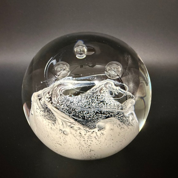 Artistics Other - Caithness Trilogy Scotland Limited Art Glass Paperweight Signed Numbered Bubble